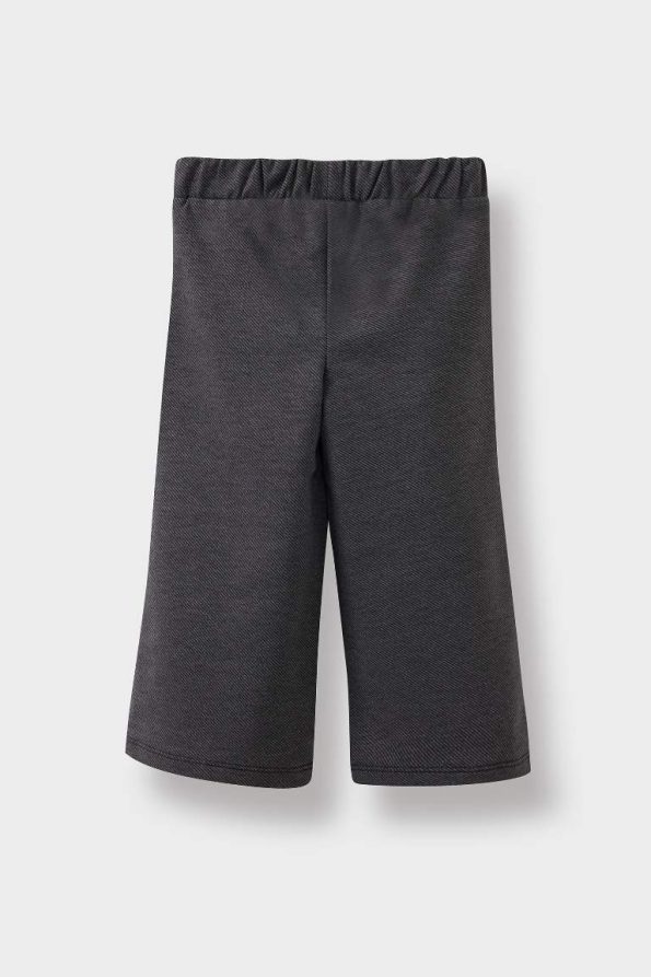 Girls' Wide Leg Jean-Look Pants