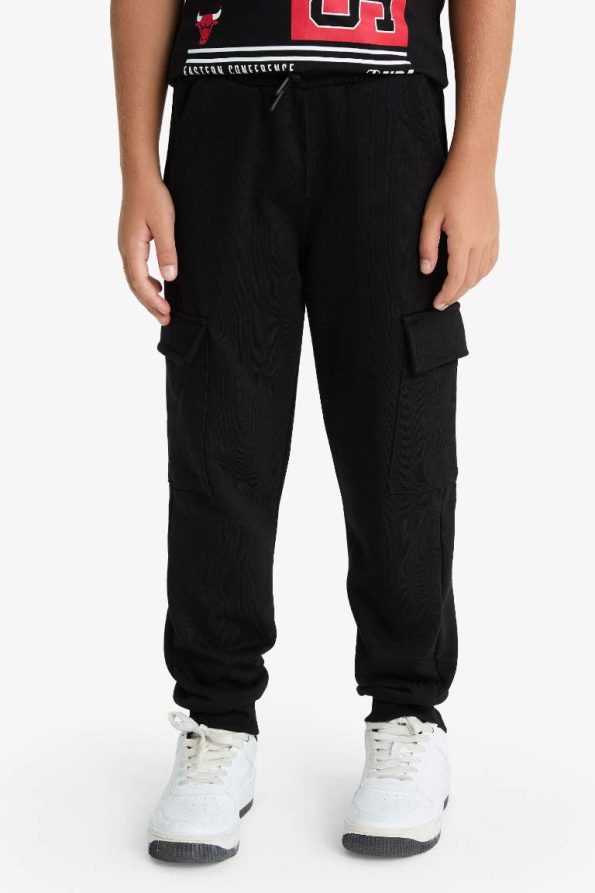 Boys' Elastic Waist Cargo Sweatpants