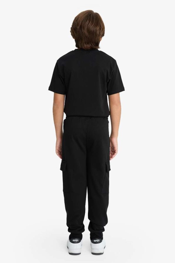 Boys' Elastic Waist Cargo Sweatpants