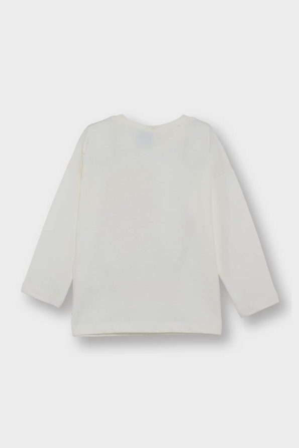 Girls' Frozen Bicycle Neck Long Sleeve T-Shirt