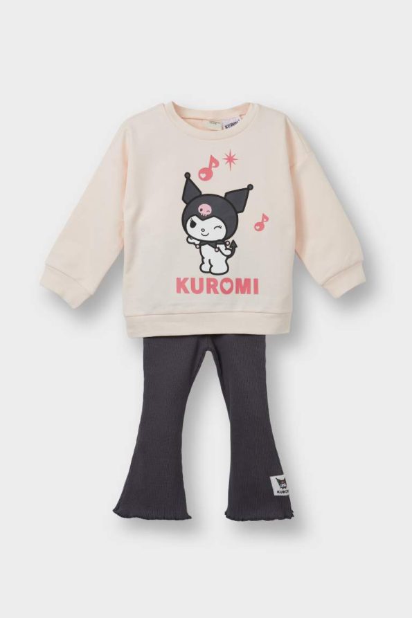 Girl's Kuromi 2-Piece Sweatshirt and Leggings Set