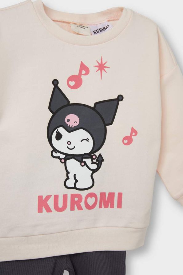 Girl's Kuromi 2-Piece Sweatshirt and Leggings Set