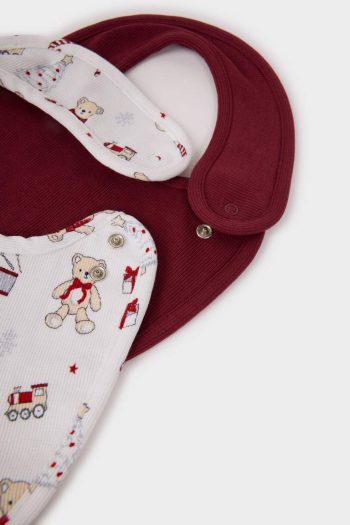 Boys' Printed Cotton Bib Set