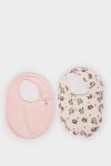 Girls' Cotton Printed Baby Bib Set