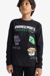 Boys' Minecraft Crew Neck Long Sleeve T-Shirt