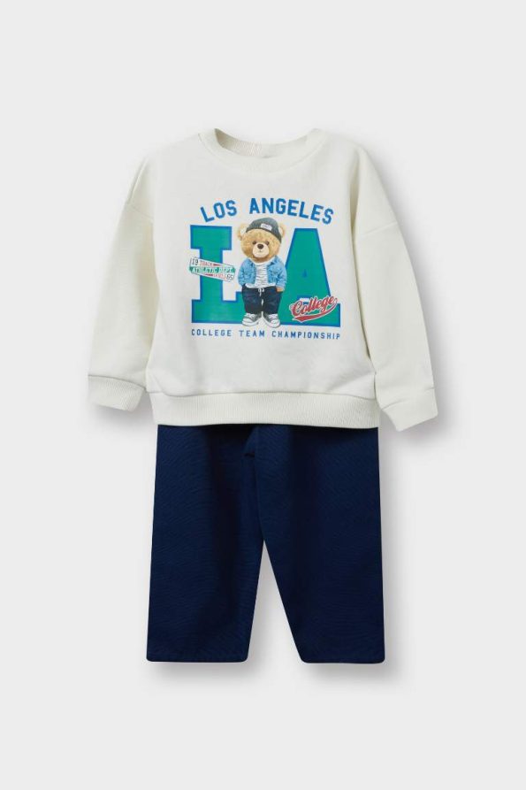 Boys' 2-Piece Printed Sweatshirt and Pants Set
