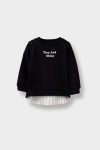 Girls' Soft Fleece Lined Printed Sweatshirt