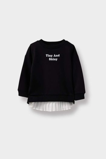Girls' Soft Fleece Lined Printed Sweatshirt