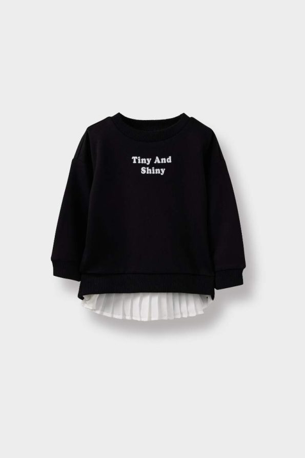 Girls' Soft Fleece Lined Printed Sweatshirt