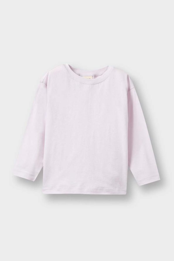Girls' Baby Crew Neck Long Sleeve T-Shirt Set