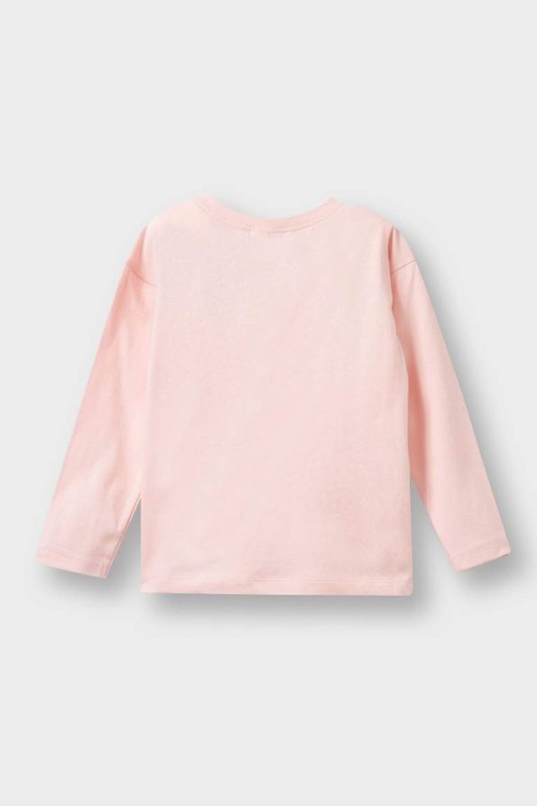 Girls' Baby Crew Neck Long Sleeve T-Shirt Set