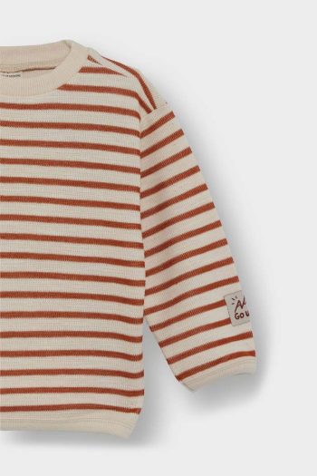 Boys' Striped Crew Neck Sweatshirt