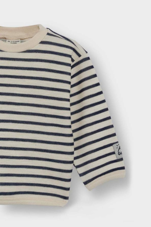 Boys' Striped Crew Neck Sweatshirt