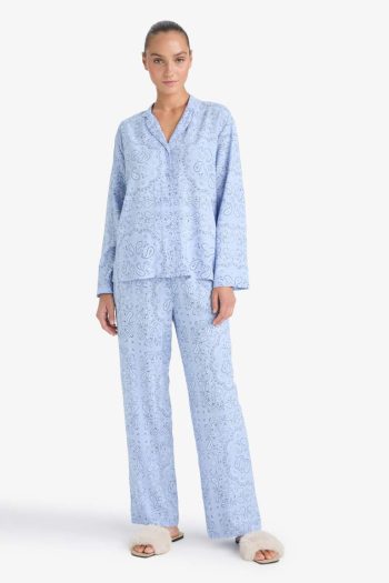 Printed Long Sleeve Regular Fit Pajama Set