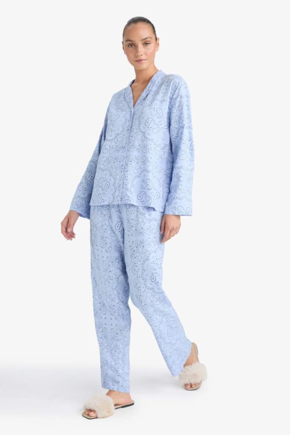 Printed Long Sleeve Regular Fit Pajama Set