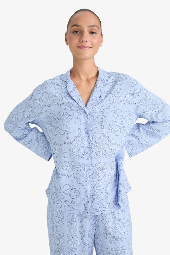 Printed Long Sleeve Regular Fit Pajama Set