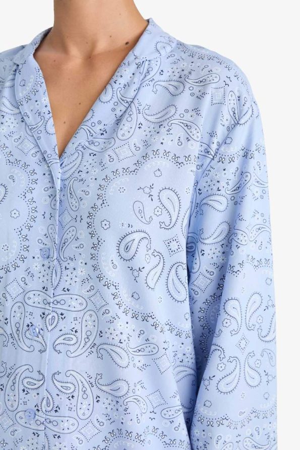 Printed Long Sleeve Regular Fit Pajama Set