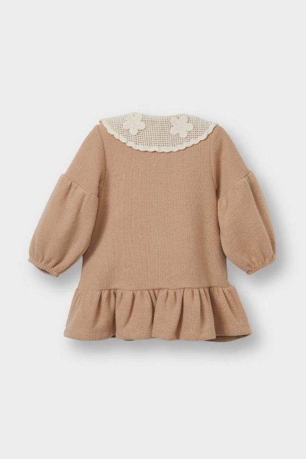 Girl's Long Sleeve Peter Pan Collar Dress
