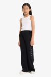 Girls' Wide Leg Elastic Waist Sweatpants