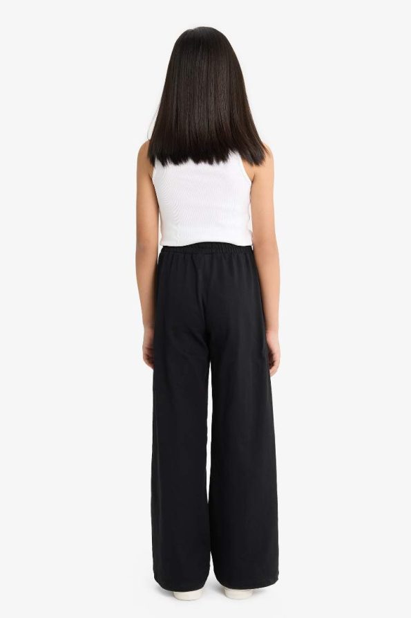 Girls' Wide Leg Elastic Waist Sweatpants