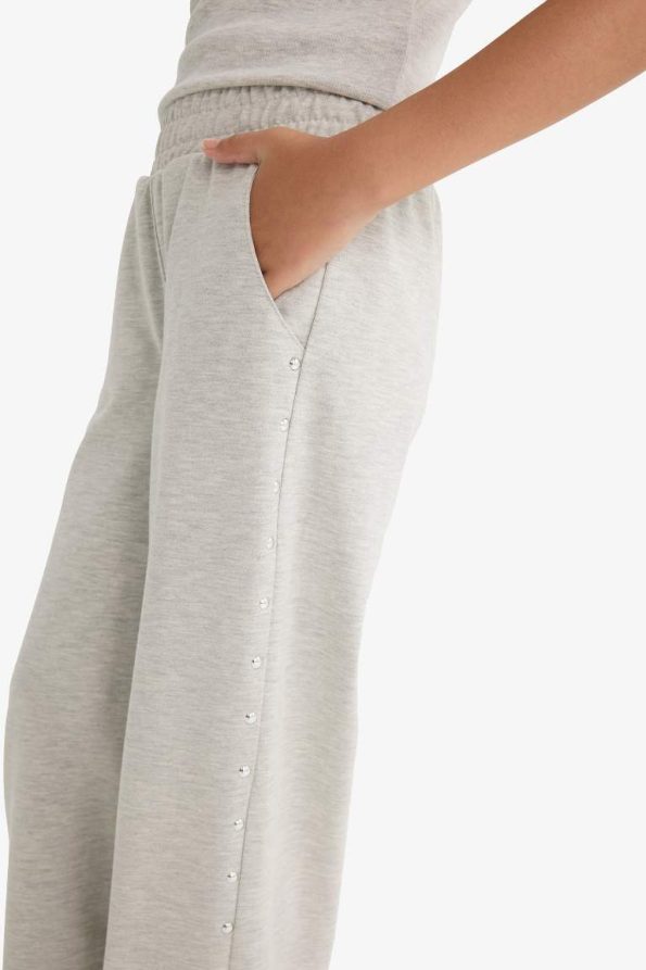 Girls' Elastic Waist Wide Leg Sweatpants