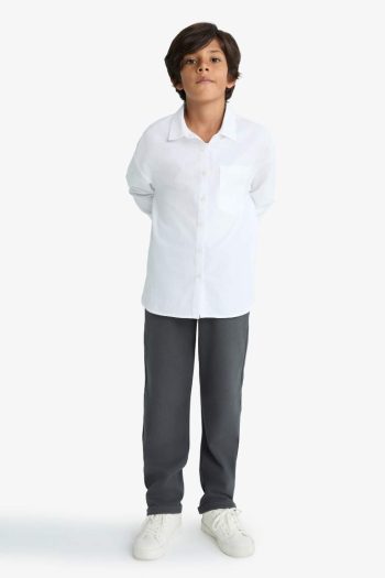 Boys' Elastic Waist Plain Leg Sweatpants