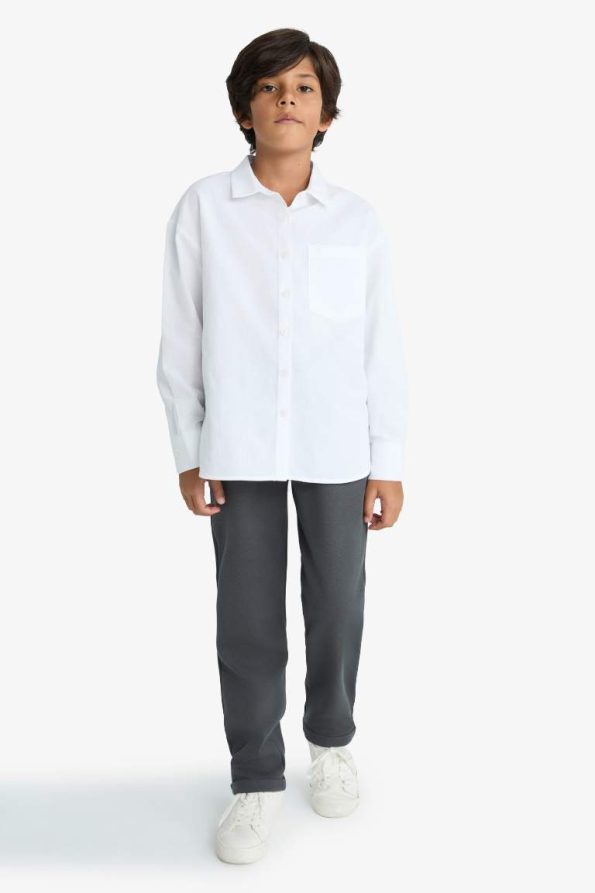 Boys' Elastic Waist Plain Leg Sweatpants