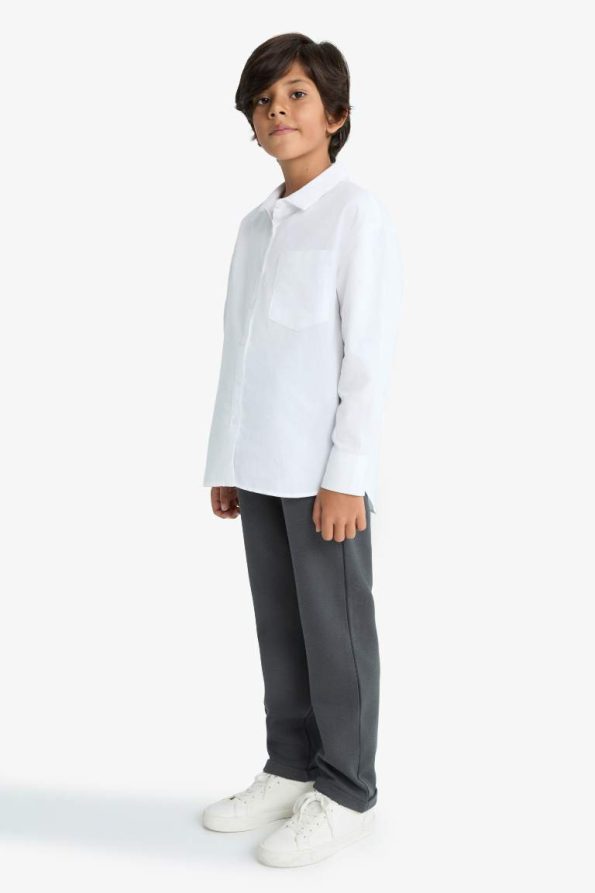 Boys' Elastic Waist Plain Leg Sweatpants