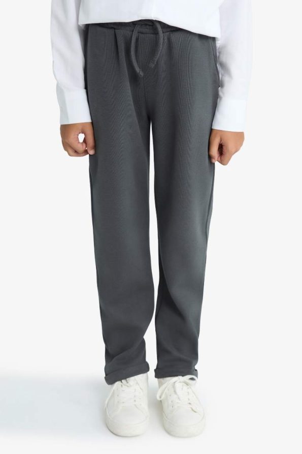 Boys' Elastic Waist Plain Leg Sweatpants