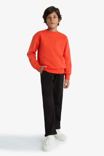 Boys' Elastic Waist Plain Leg Pike Sweatpants