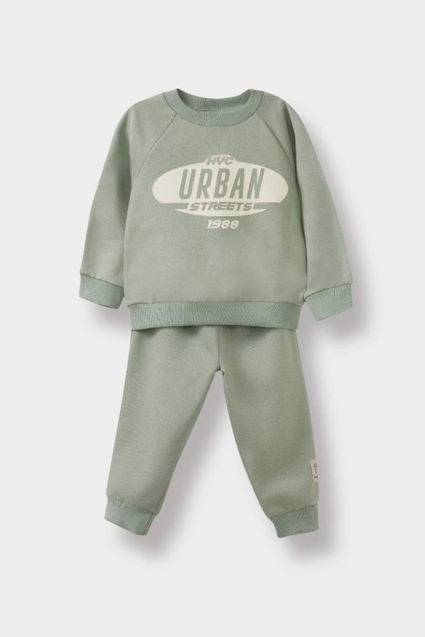 Boys' Baby 2-Piece Printed Sweatshirt and Sweatpants Set
