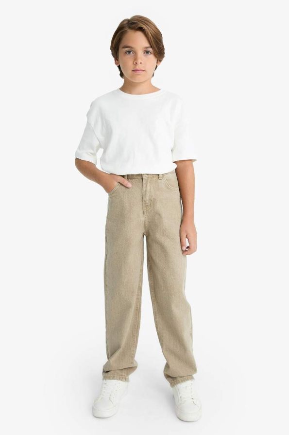 Boys' Wide Leg Straight Jeans