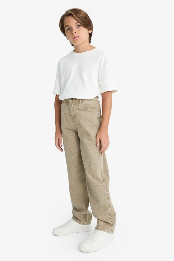 Boys' Wide Leg Straight Jeans