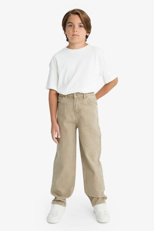 Boys' Wide Leg Straight Jeans