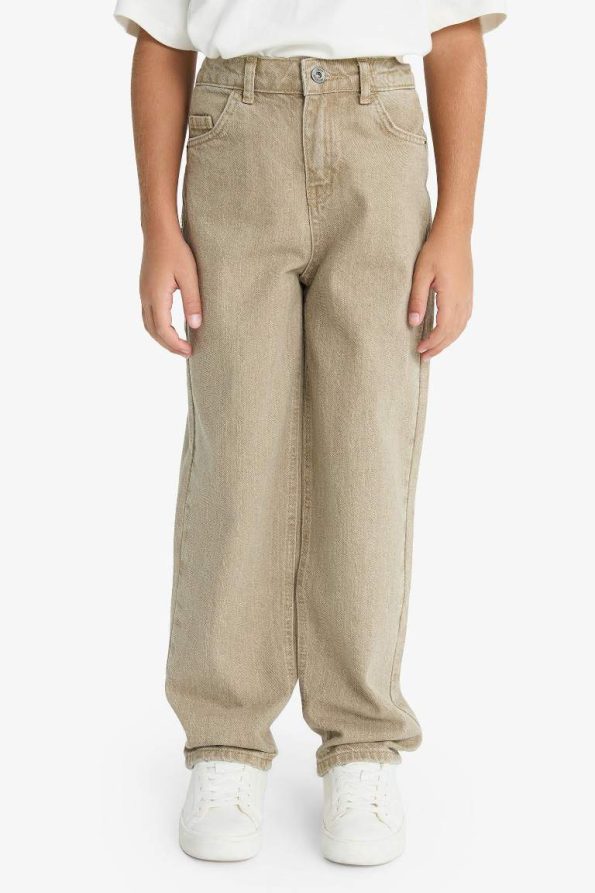 Boys' Wide Leg Straight Jeans