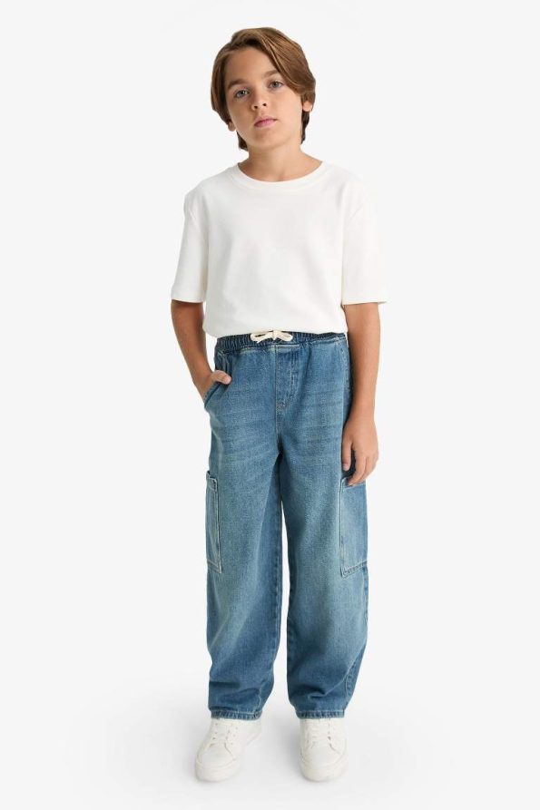 Boys' Barrel Fit Straight Leg Jeans