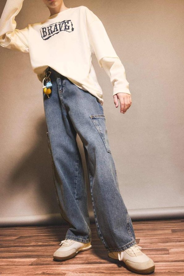 Boys' Barrel Fit Straight Leg Jeans