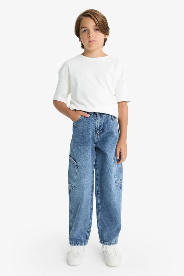 Boys' Barrel Fit Straight Leg Jeans