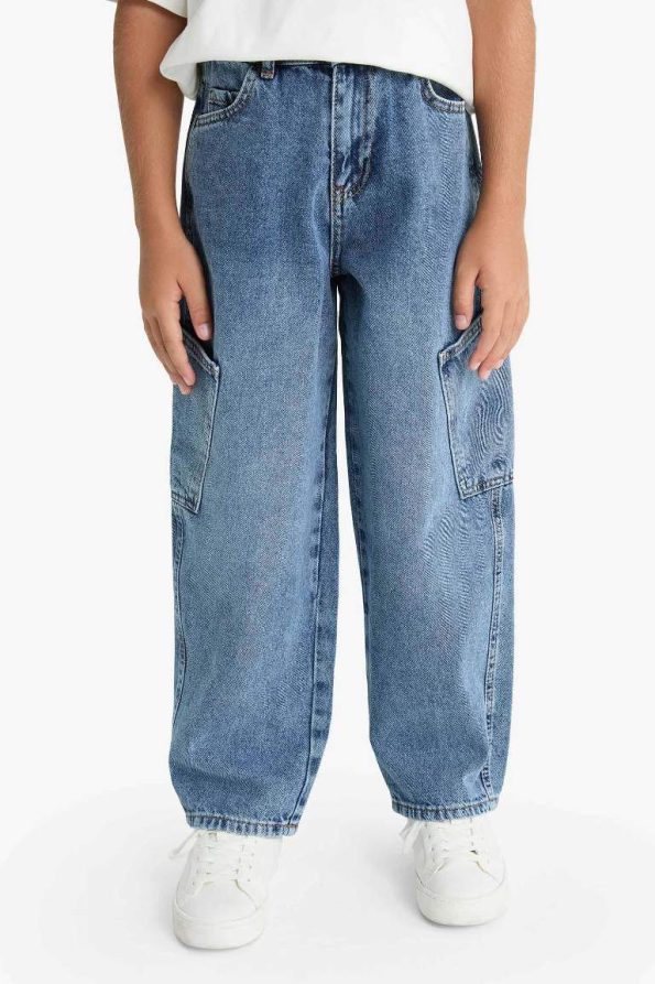 Boys' Barrel Fit Straight Leg Jeans