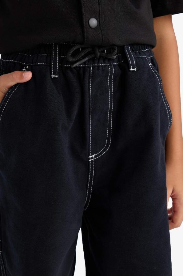 Boys' Loose Fit Standard Leg Gabardine Trousers