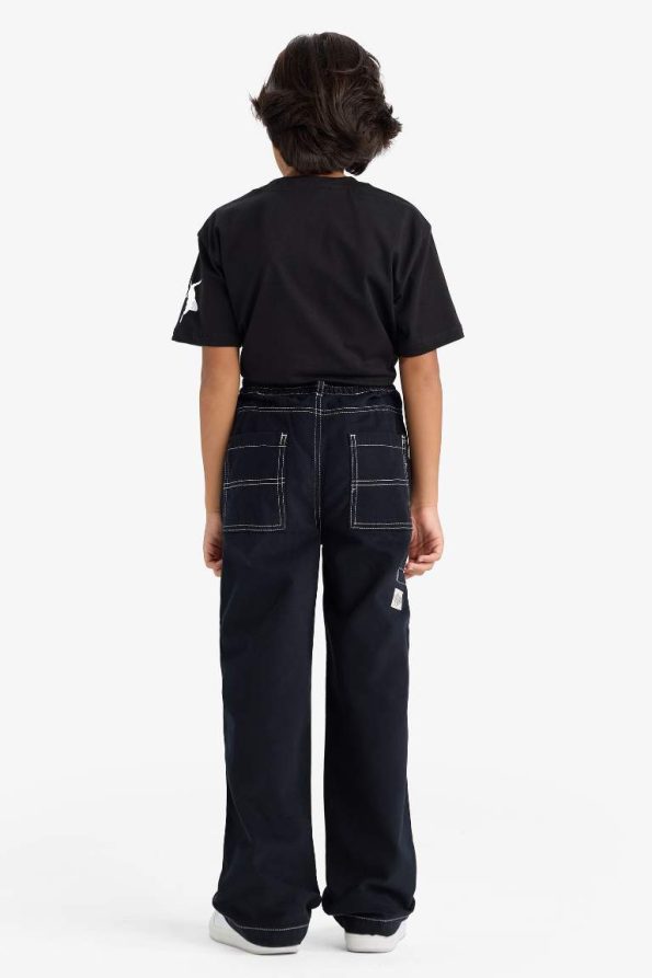 Boys' Loose Fit Standard Leg Gabardine Trousers