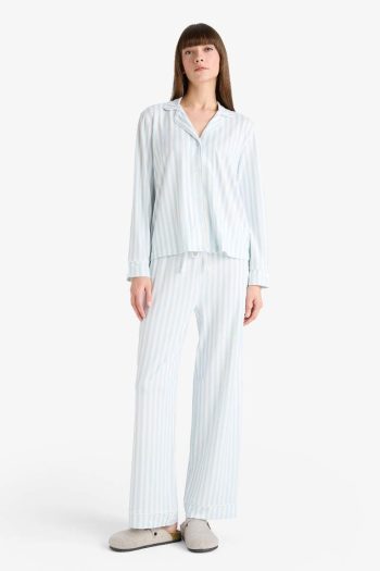 Striped Long Sleeve Pajama Set for Kids