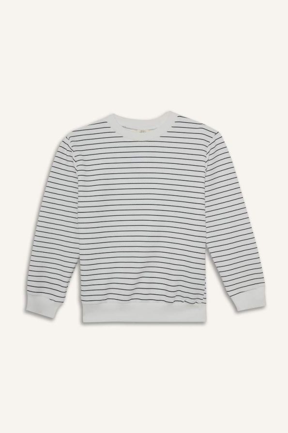 Boys' Striped Crew Neck Sweatshirt
