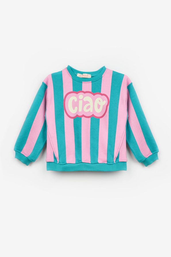 Mint Ciao Printed Striped Girls' Tracksuit - Phoebe