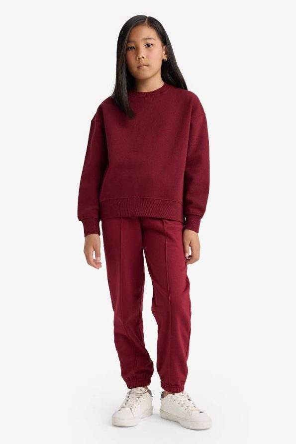 Girls' Elastic Waist Basic School Jogger Pants