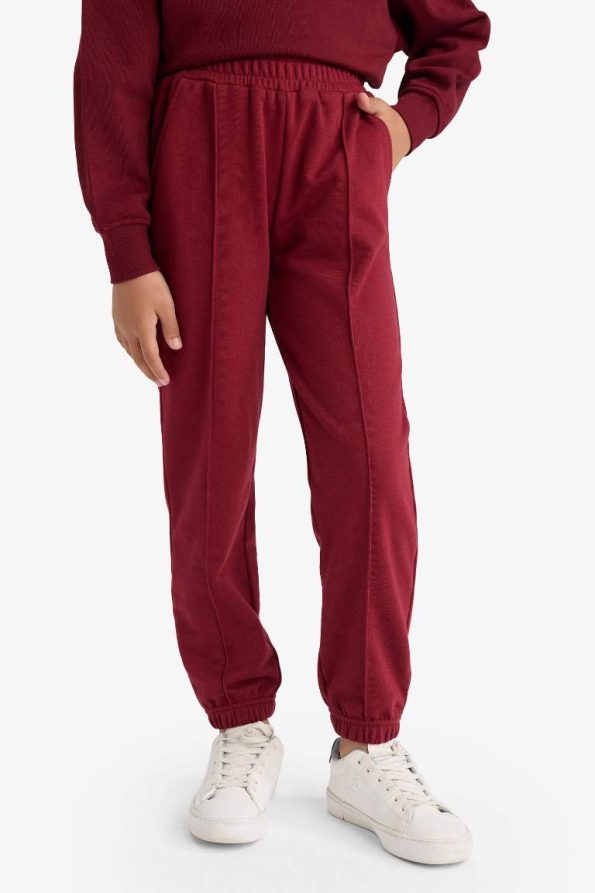 Girls' Elastic Waist Basic School Jogger Pants