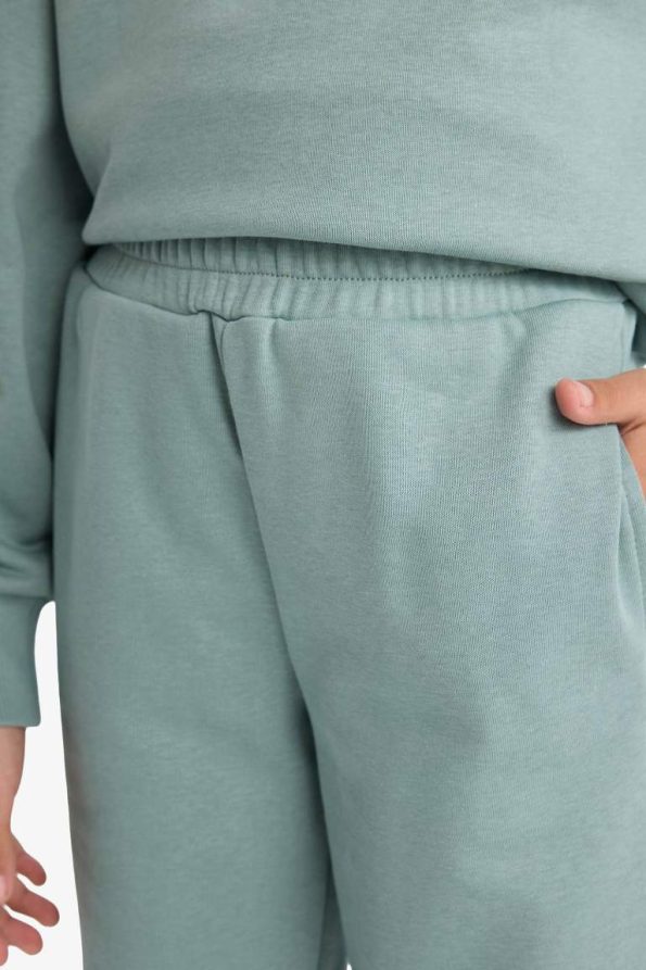 Girls' Standard Fit Basic Elastic Waist School Jogger Pants