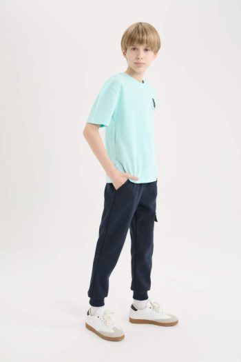 Boys' Elastic Waist Pocket Jogger Pants