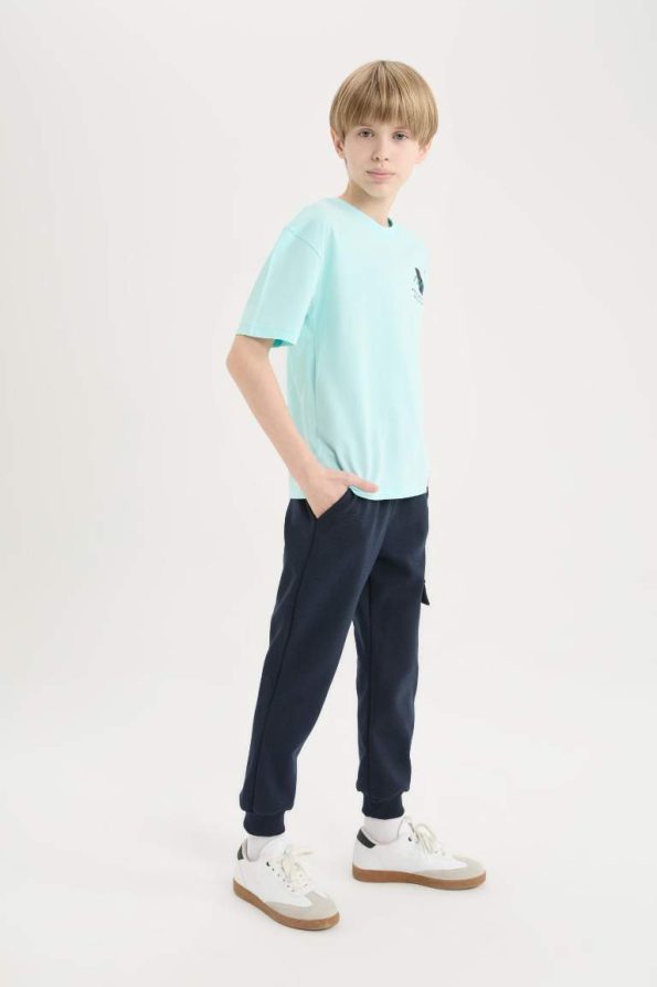 Boys' Elastic Waist Pocket Jogger Pants