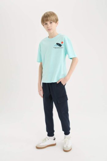 Boys' Elastic Waist Pocket Jogger Pants